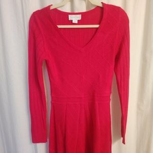 Long sleeve knit dress